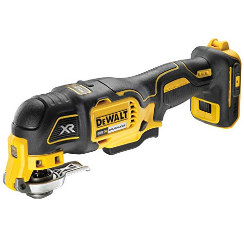 DEWALT DCS356NT-XJ DCS356NT-XJ-Multi-herramienta Oscilante sin escobillas XR 18V sin Cargador/batería con maletín TSTAK II + 29 Accesorios, 18 V, Schwarz/Gelb