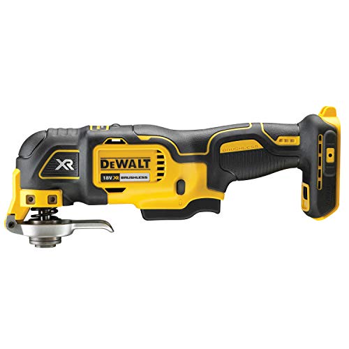 DEWALT DCS356P2-QW DCS356P2-QW-Multi-herramienta Oscilante sin escobillas XR 18V con 2 baterías Li-Ion 5Ah + 35 Accesorios con maletín, 90 W, 18 V, Amarillo