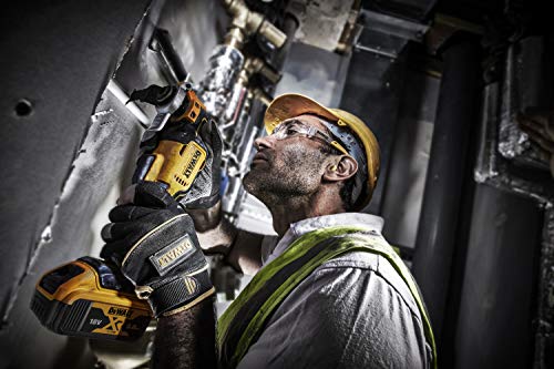 DEWALT DCS356P2-QW DCS356P2-QW-Multi-herramienta Oscilante sin escobillas XR 18V con 2 baterías Li-Ion 5Ah + 35 Accesorios con maletín, 90 W, 18 V, Amarillo