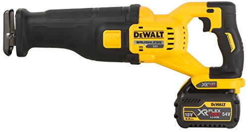 DeWalt DCS388T2-QW Sierra sable sin escobillas XR Flexvolt 54V con 2 baterías 54V/18V Li-Ion 6, 108 W, 52 V