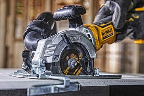 DeWalt DCS571NT-XJ DCS571NT-XJ-Sierra Circular de Mano sin escobillas XR 18V Ø115mm y 38mm sin Cargador/batería con maletín TSTAK, 18 V, Amarillo