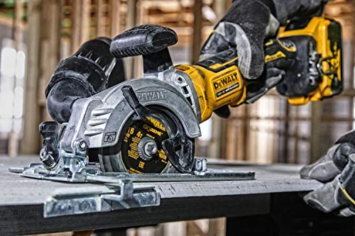 DeWalt DCS571NT-XJ DCS571NT-XJ-Sierra Circular de Mano sin escobillas XR 18V Ø115mm y 38mm sin Cargador/batería con maletín TSTAK, 18 V, Amarillo