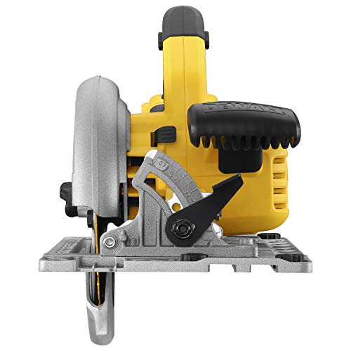 DeWalt DCS572NT-XJ DCS572NT-XJ-Sierra Circular sin escobillas XR 18V Ø184mm y 58mm sin Cargador/batería, con maletín y Base Carril, 18 V, Schwarz/Gelb