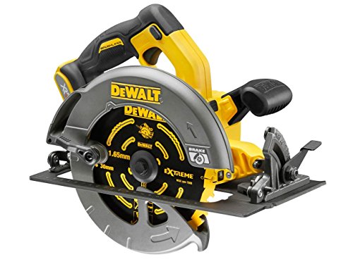 Dewalt DCS575N-XJ Sierra circular sin escobillas XR Flexvolt 54V diámetro de 190 mm y 67 mm prof. sin cargador/batería, yellow, Taglia unica