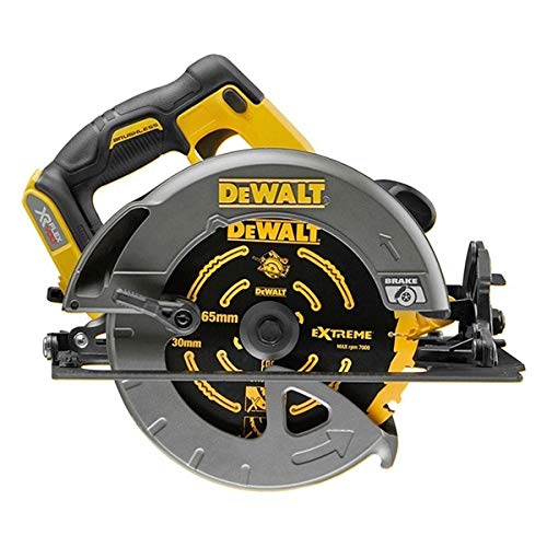 DeWalt DCS576N-XJ DCS576N-XJ-Sierra Circular sin escobillas XR FLEXVOLT 54V Ø190mm y 61mm con Base Carril y sin Cargador/batería, 54 V