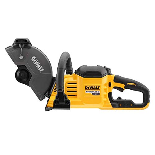 DEWALT DCS690N-XJ DCS690N-XJ-Cortadora de hormigón sin escobillas XR FLEXVOLT 54V Ø230mm sin Cargador/batería, Negro y amarillo, Size