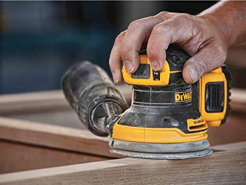 DeWalt DCW210P2-QW DCW210P2-QW-Lijadora Rotorbital sin escobillas XR 18V Ø125mm Electrónica con 2 baterías Li-Ion 5,0Ah con maletín TSTAK II