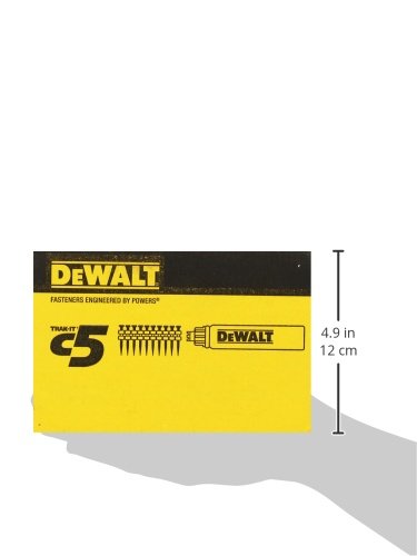 DEWALT DDF6110100 - Clavos 25 mm x 2,6 mm para fijación a gas C5 Track-It Nails + Carga de Gas (Env. 800 Ud.)