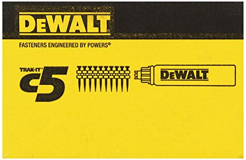 DEWALT DDF6110100 - Clavos 25 mm x 2,6 mm para fijación a gas C5 Track-It Nails + Carga de Gas (Env. 800 Ud.)