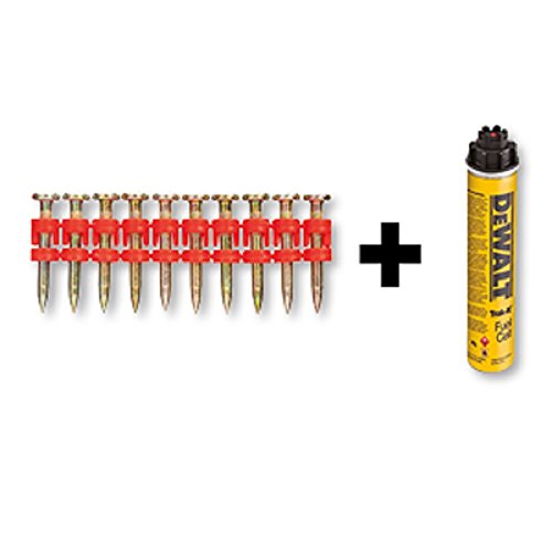 DEWALT DDF6310100 - Clavos para fijación a gas en hormigón C5 Track-It + Carga de Gas (Env. 800 Ud.)