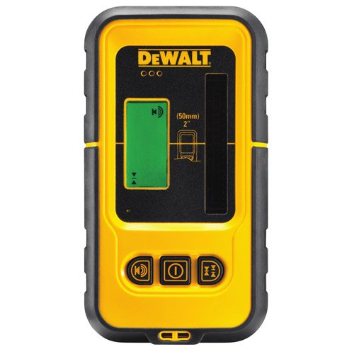 Dewalt DE0892-XJ Receptor/detector láser para DW088 y DW089, hasta 50 metros, fácil manejo, carcasa a prueba de humedad y salpicaduras, pantalla LCD, 0 W, 0 V