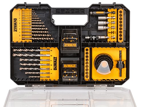 DeWalt dewdt70620t Extreme brocas y SDS Set, amarillo, Set de 100 piezas