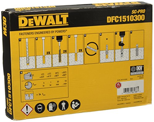 DeWalt DFC1510300 DFC1510300-Cápsula de Anclaje químico SC-PROM30 (Env. 5 Ud.)