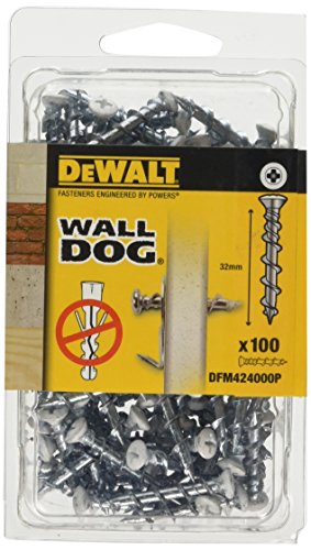 DEWALT DFM424000P - Anclaje de cabeza avellanada para fijación en pared (blanco) (Env. 100 Ud.)