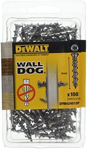 Dewalt DFM424015P DFM424015P-Anclaje de Cabeza avellanada para fijación en Pared (Plateado) (Env. 100 Ud.), Multicolor