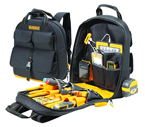 DeWalt dgc530 USB carga herramienta Mochila (23 bolsillo), Negro/Amarillo