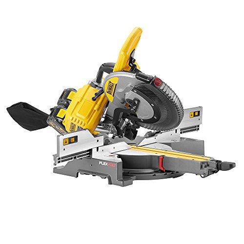 DEWALT DHS780T2A-QW - Ingletadora Telescópica sin escobillas XR FLEXVOLT 108V (2x54V) con 2 baterías 54V/18V Li-Ion 6,0Ah - Ø305mm - Electrónica + Luz XPS + Adaptador DCB500 para conversión a 230V