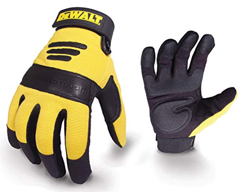 Dewalt DPG21L EU Guantes de Protección, Negro/Amarillo, L