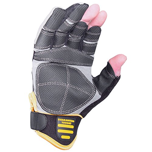 Dewalt DPG24L EU Guantes De Protección, Gris/Negro, L