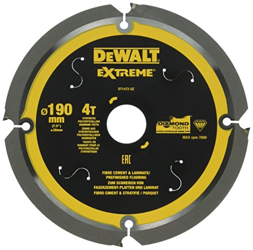 DEWALT DT1472-QZ Hojas para Corte de Multi-Material (Fibrocemento) 190 x 30 mm x 4D