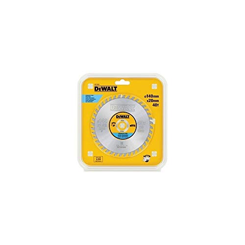 Dewalt DT1918-QZ DT1918-QZ-Hoja para Sierra Circular sin Cable 140x20mm 30D para Acero Inoxidable MMJ +10º, 0 W, 0 V