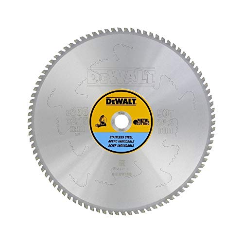 Dewalt DT1922-QZ Hoja para Sierra Circular estacionaria 355 x 25.4 mm 90D para Acero Inoxidable MMJ +10º