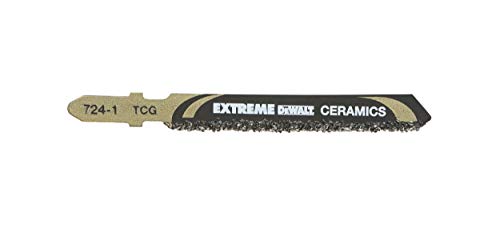 DeWalt DT2102-QZ - Hoja de sierra de calar Extreme bi-metal para material especial, Long: 76mm,con puntas de carburo de tungsteno para baldosas de cerámica, fibra de vidrio y plástico 10 mm de espesor