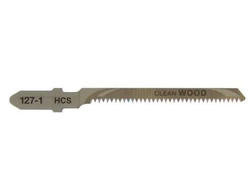 DEWALT DT2168-QZ - Hoja de sierra de calar HCS, longitud: 76mm, paso de diente: 1.4mm, para cortes curvos finos en madera, aglomerado, contrachapado, laminado y plástico de hasta 30mm de espesor