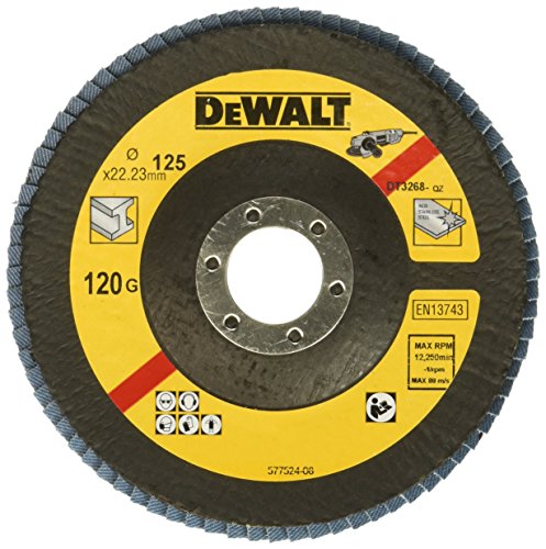 Dewalt DT3268-QZ DT3268-QZ-Disco de láminas Ø125mm, Grano 120-Cóncavo, 0 W, 0 V