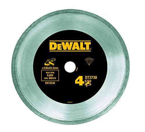 Dewalt DT3738-XJ - Rueda de corte de diamante, 230 azulejos/hartker, sinterización cv