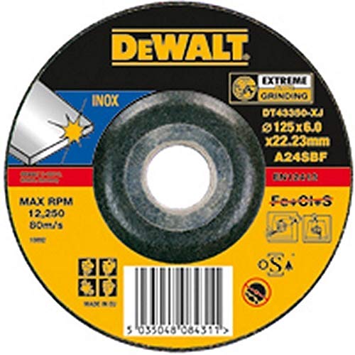 Dewalt DT43241-XJ - Disco abrasivo extreme para cortar acero inoxidable plano 115x1,6x22,2 mm