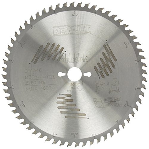 Dewalt DT4346-QZ - Hoja de sierra circular, 60 zhw, 305 x 30 x 3,2 mm