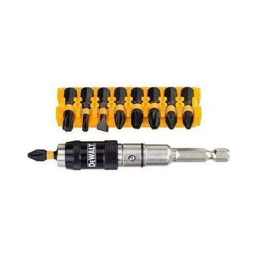 Dewalt DT70518T-QZ DT70518T-QZ-Juego de 10 Piezas para atornillar Puntas Impact Torsion de 25mm: Pl6, T15, T30 x1, Ph2, Pz3, Pz2 x2, portapuntas pivotante