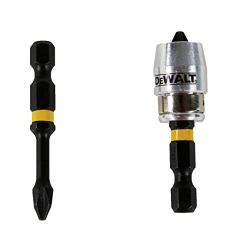 Dewalt DT70536T-QZ Puntas Ph2 x 2 50 mm Adaptador magnético con Bloqueo, Negro y Amarillo