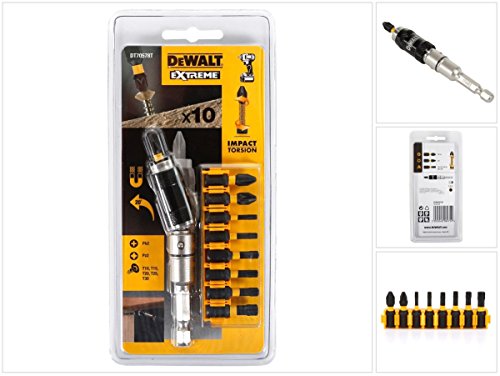 DeWALT DT70578T-QZ 10pieza(s) punta de destornillador - Puntas de destornillador (10 pieza(s), Phillips, Pozidriv, Torx, PH 2, PZ 2, T10,T15,T20,T25,T30, Hexagonal)