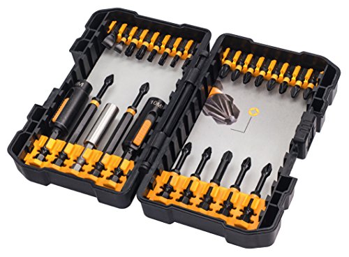 DEWALT DT70600T-QZ - Juego de 26 puntas de impacto en estuche tipo Tough Case para atornillar con llaves de vaso de limpieza fácil