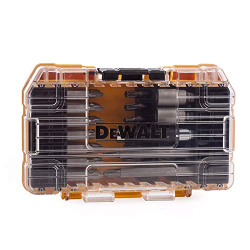 Dewalt DT70702-QZ DT70702-QZ-Tough Case Pequeña con 40 Piezas para Atornillar, Negro