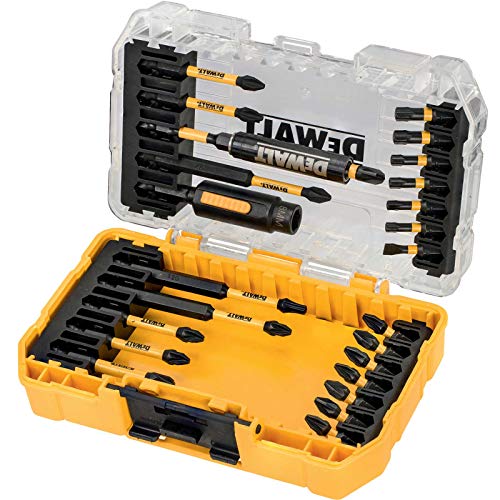 DeWalt DT70730T-QZ DT70730T-QZ-Juego de 25 Piezas en Estuche Tipo Tough Case para atornillar con Llaves de Vaso de Limpieza fácil, Multicolor