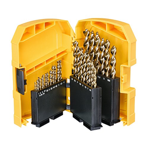 Dewalt DT7926-XJ DT7926-XJ-Tough Case grande con 29 brocas para metal Extreme 2, Ø 1-13mm, 0 W, 0 V, Negro/Amarillo