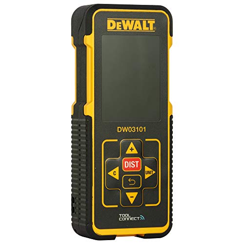 Dewalt DW03101-XJ DW03101-XJ-Medidor láser de distancias con Alcance de 100m, 0 W, 0 V, Negro Y Amarillo