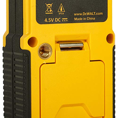 Dewalt DW03101-XJ DW03101-XJ-Medidor láser de distancias con Alcance de 100m, 0 W, 0 V, Negro Y Amarillo