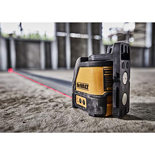 DEWALT DW0889-XJ Nivel láser en cruz rojo DW088K + medidor DW099S