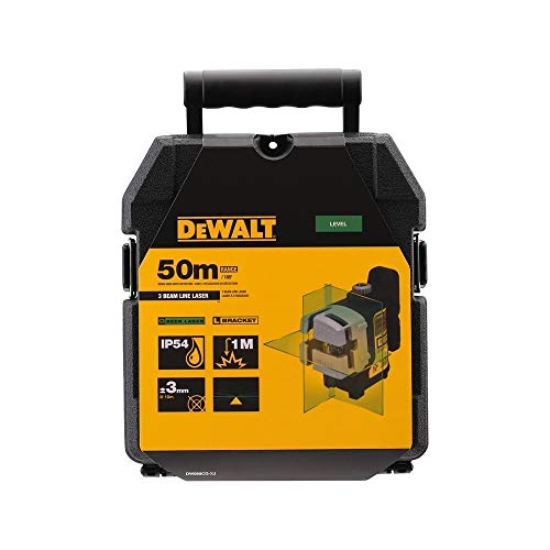 DeWalt DW089CG-XJ DW089CG-XJ-Nivel Láser autonivelante de 2 Cruz (Horizontal línea Lateral Vertical) -Verde