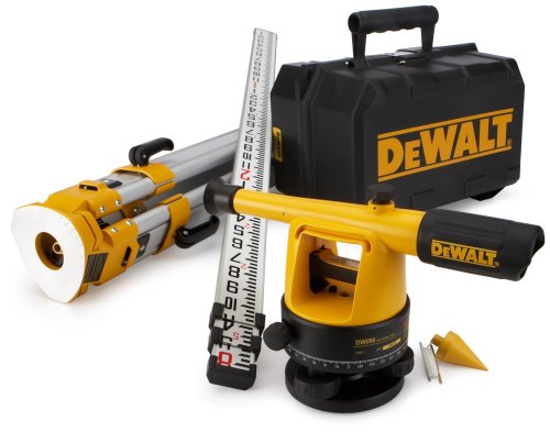 DeWalt dw090pk 20 x paquete de nivel de constructor con trípode y varilla