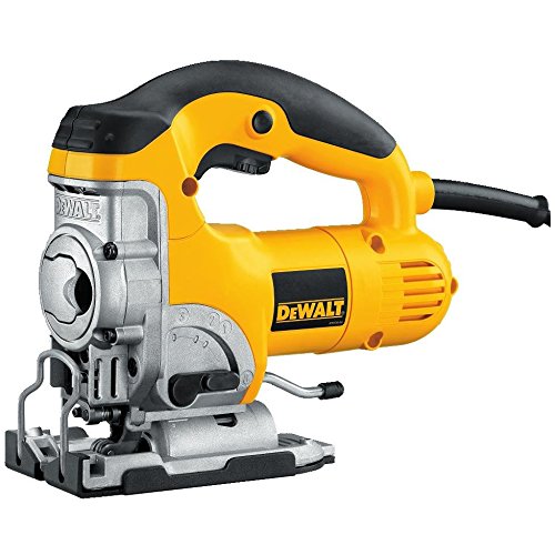 Dewalt DW331K-QS Sierra de calar 230V Electrónica con puño cerrado maletín, 701 W, Negro y amarillo, EA