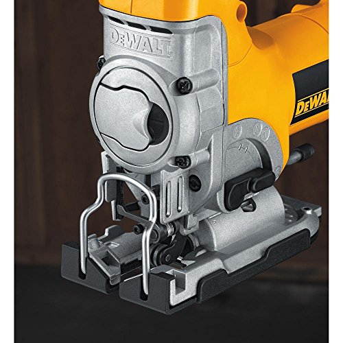 Dewalt DW331K-QS Sierra de calar 230V Electrónica con puño cerrado maletín, 701 W, Negro y amarillo, EA