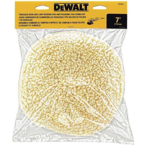 DeWalt dw4985cl lana pulido Pad y Backing Pad Kit, 17,8 cm