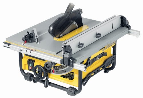 DeWalt DW745 - Sierra circular de mesa (1,700 W, 250/30 mm, profundidad de corte a 90°: 77 mm, idela para el montaje, incluye hoja de sierra, tope de inglete, tope paralelo y barra deslizante)