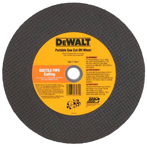 DeWalt dw8033 (por 1/8-inch A24/c24p dúctiles abrasivos rueda de corte de tubo (paquete de 10 unidades)