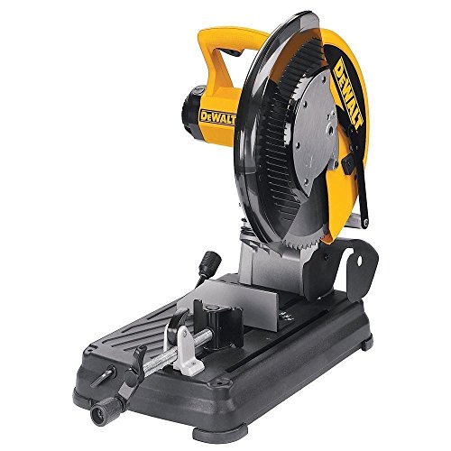 Dewalt DW872-QS Tronzadora de Corte rápido 2.200W-diámetro de 355 mm 1.300 RPM Disco Pastilla, 220 V, Negro y Amarillo